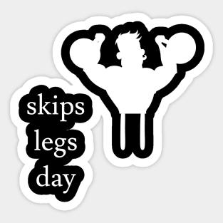 Skips Legs Day Sticker